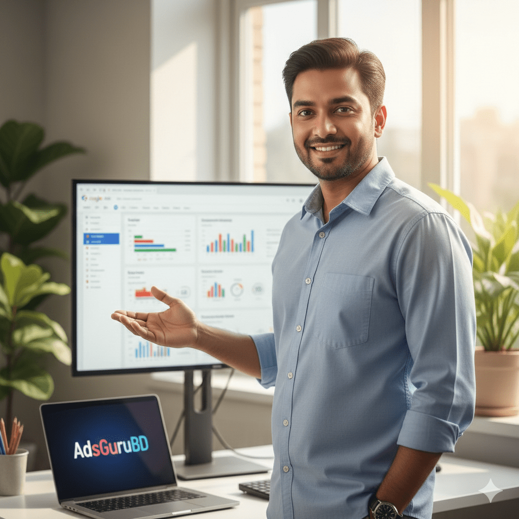 Contact Google Ads expert AdsGuruBD – Leading Google Ads agency Bangladesh specialist.